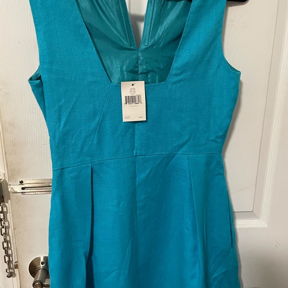 Kate Spade blue summer linen dress Sz 10, never worn, w tags. - Picture 6 of 7
